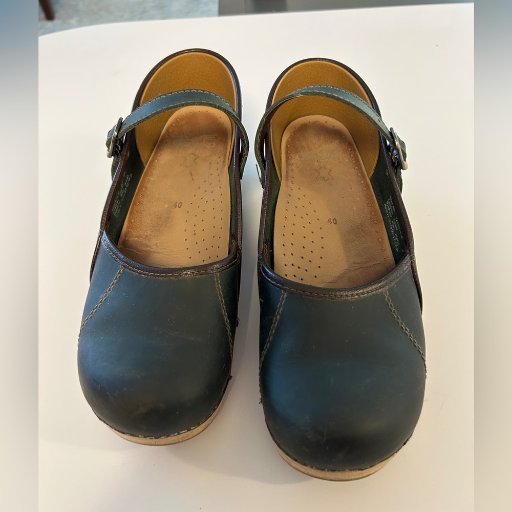Dansko Emerald Green Marcelle Mary Jane clogs